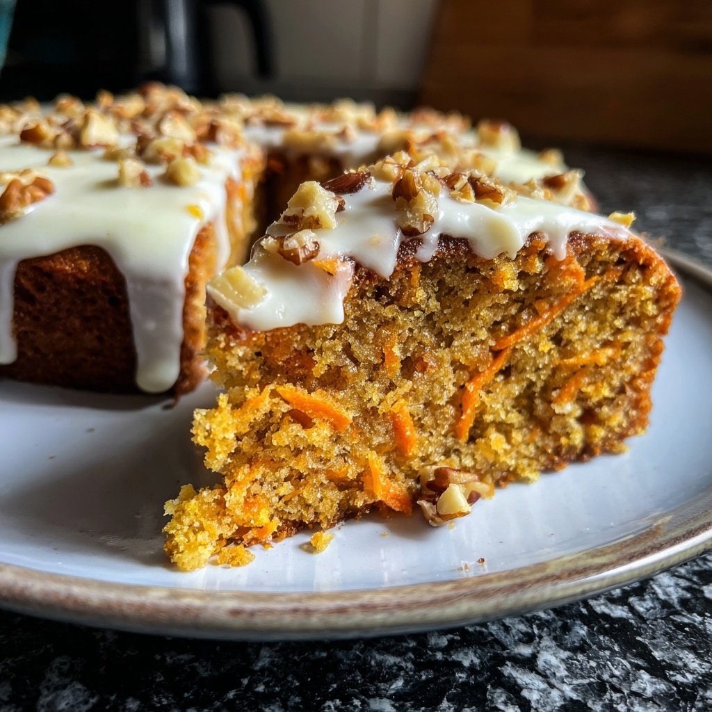 Karottenkuchen Mit Dinkelmehl Und Nüssen