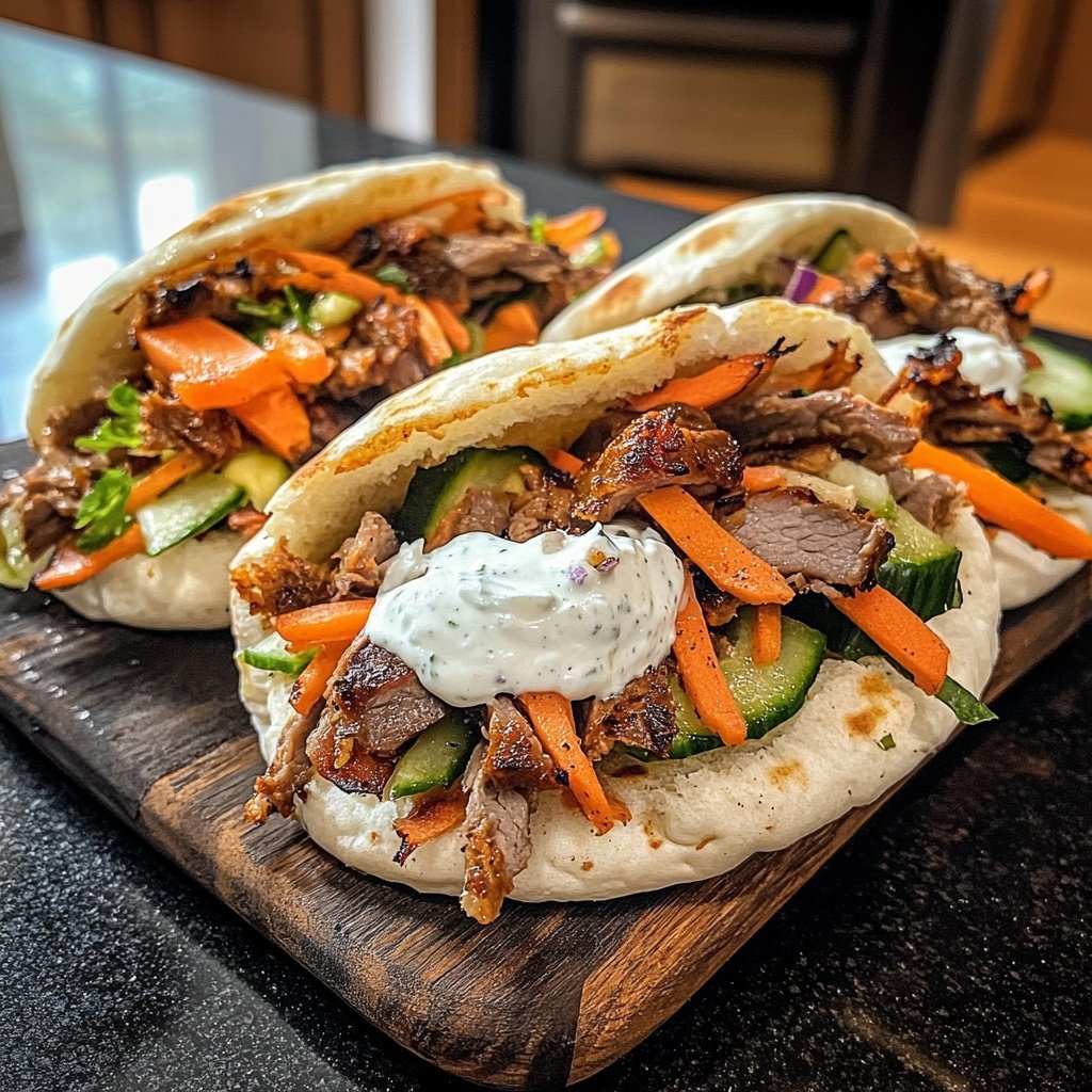 Döner mit Knoblauchjoghurt