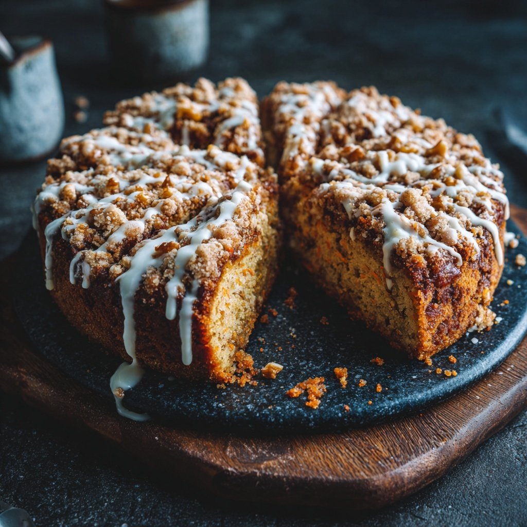 Karottenkuchen Mit Walnuss Streusel