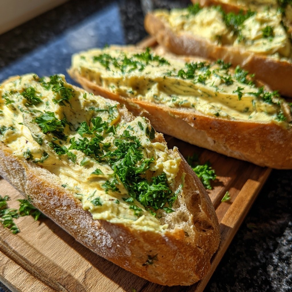 Hausgemachte Kräuterbutter Für Baguette