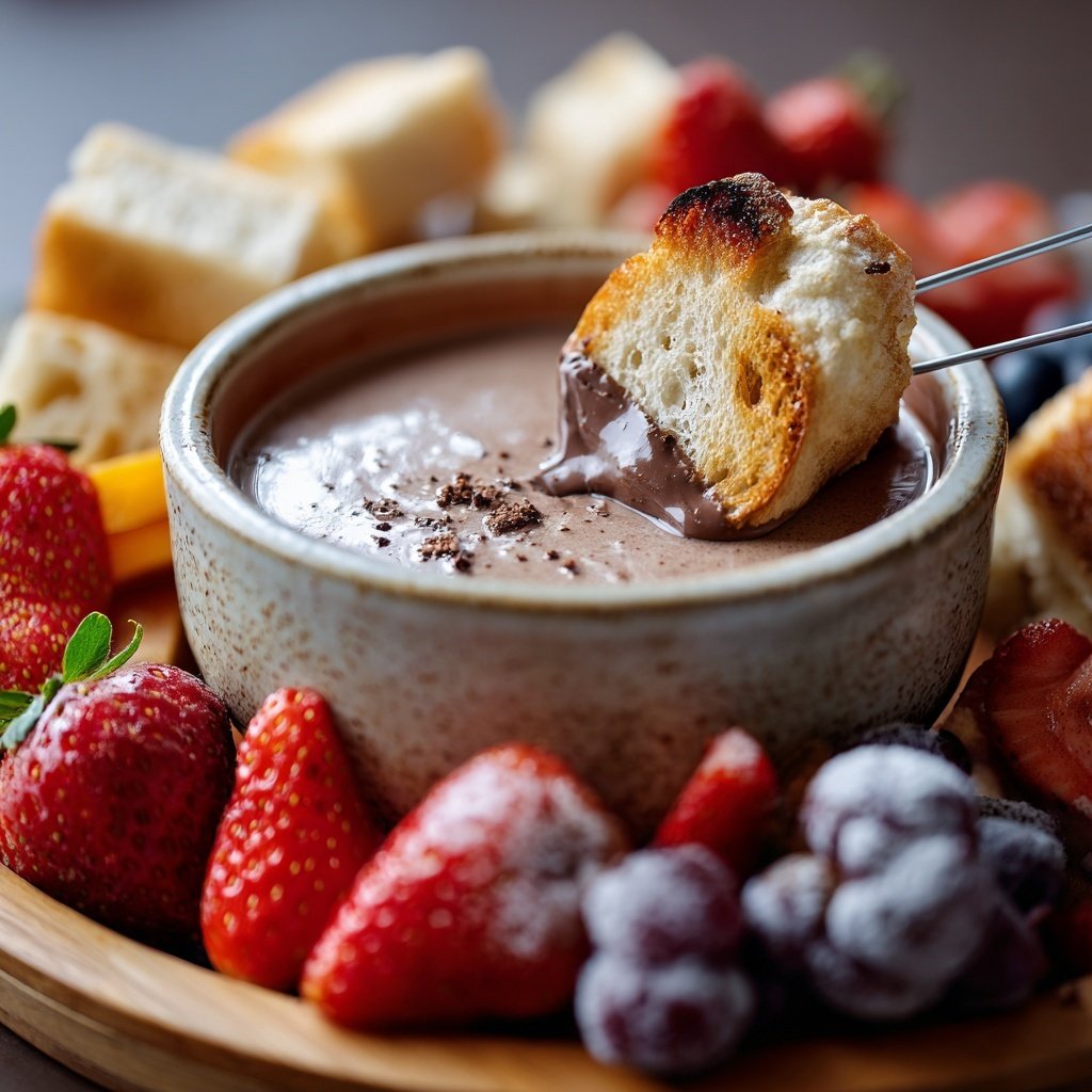 Schokoladenfondue für zwei