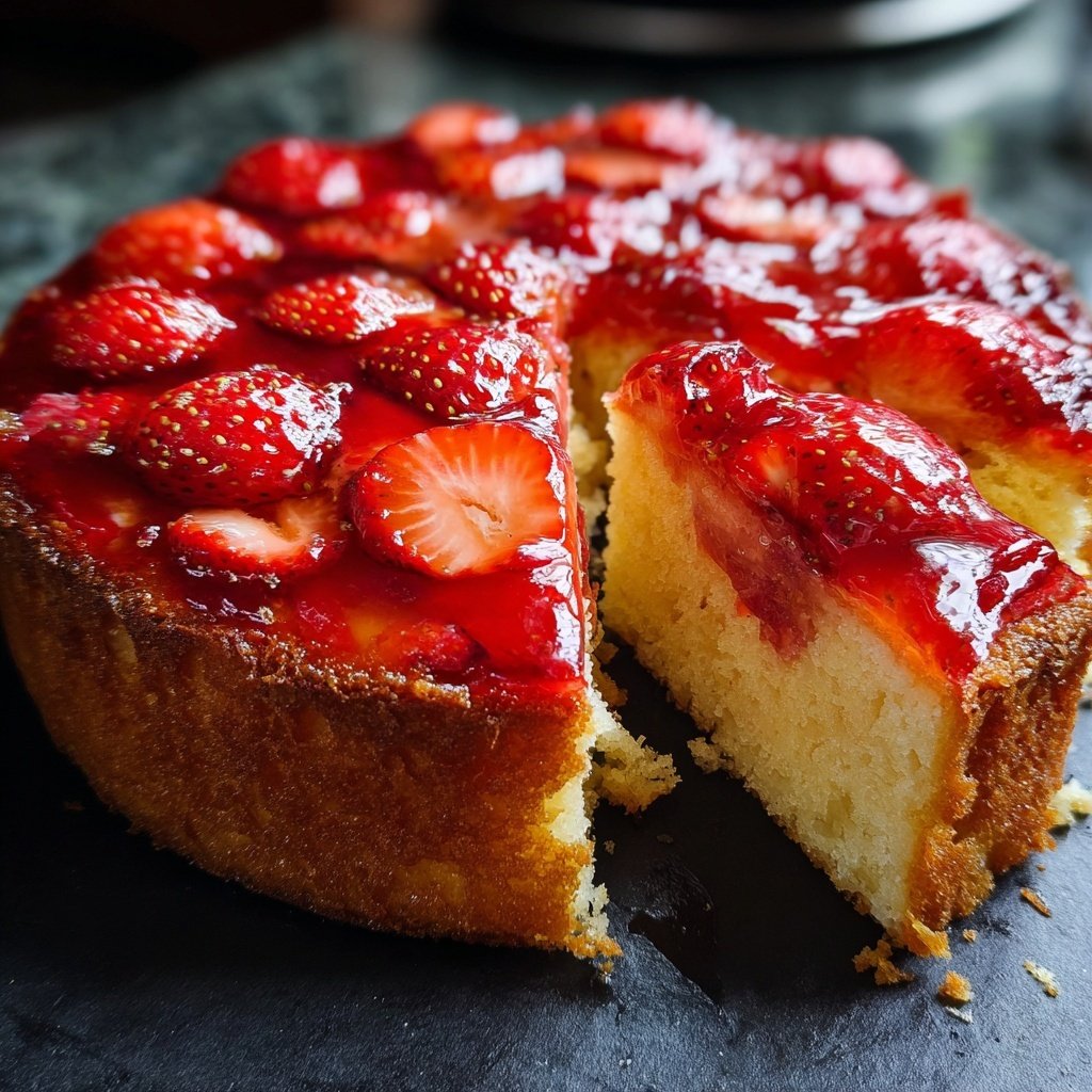 Erdbeerkuchen Leicht