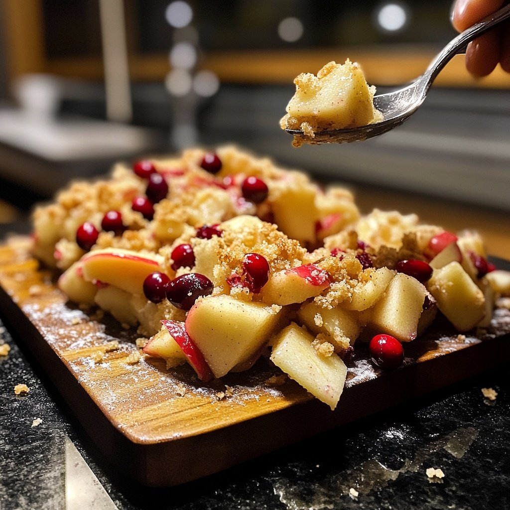 Traditionelle Cranberry-Apfel-Füllung