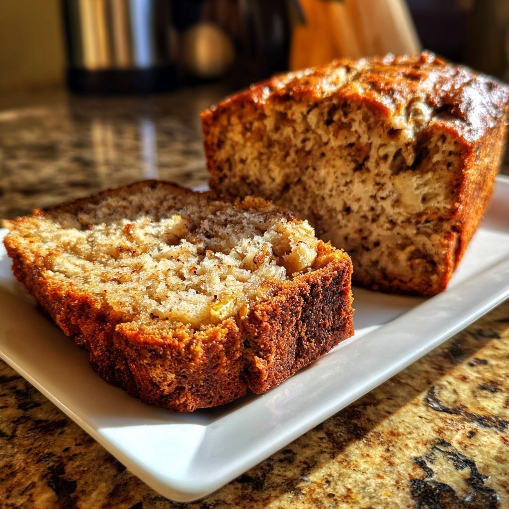 Bananenbrot aus reifen Bananen