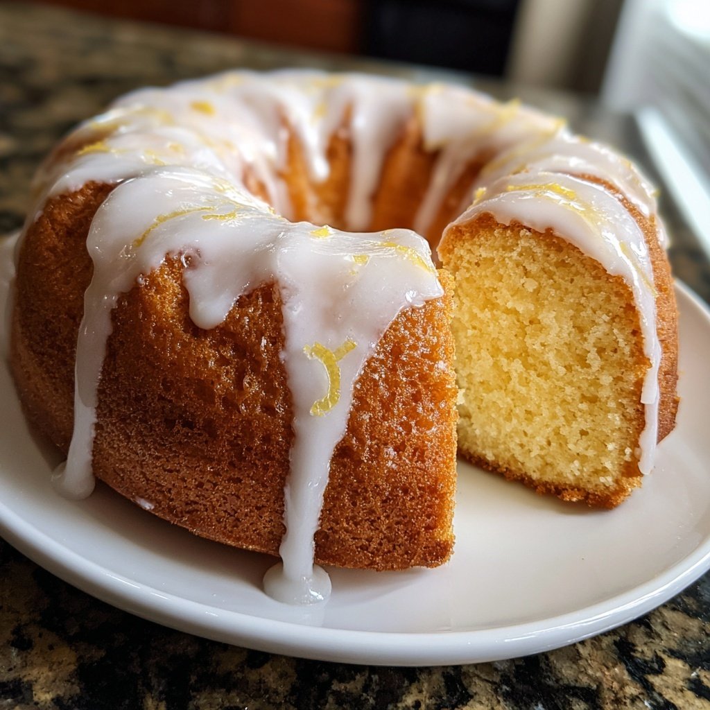 Zitronenkuchen mit Magerquark