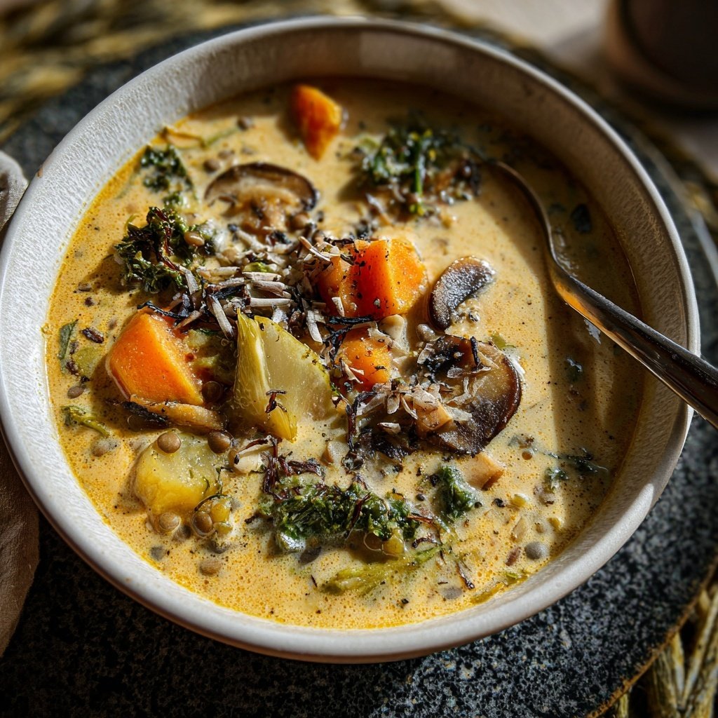 Linsensuppe mit Kokosmilch