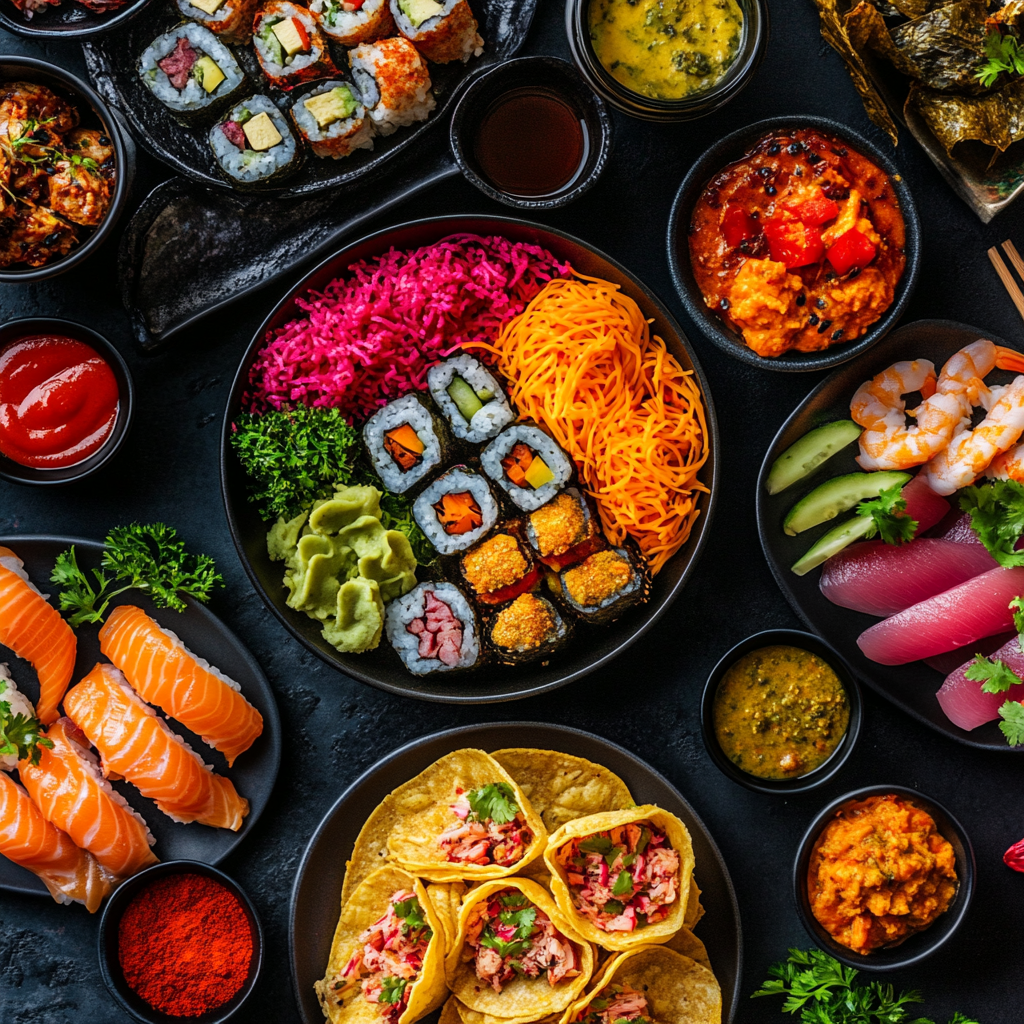 Hausgemachte internationale Küche-Kollektion