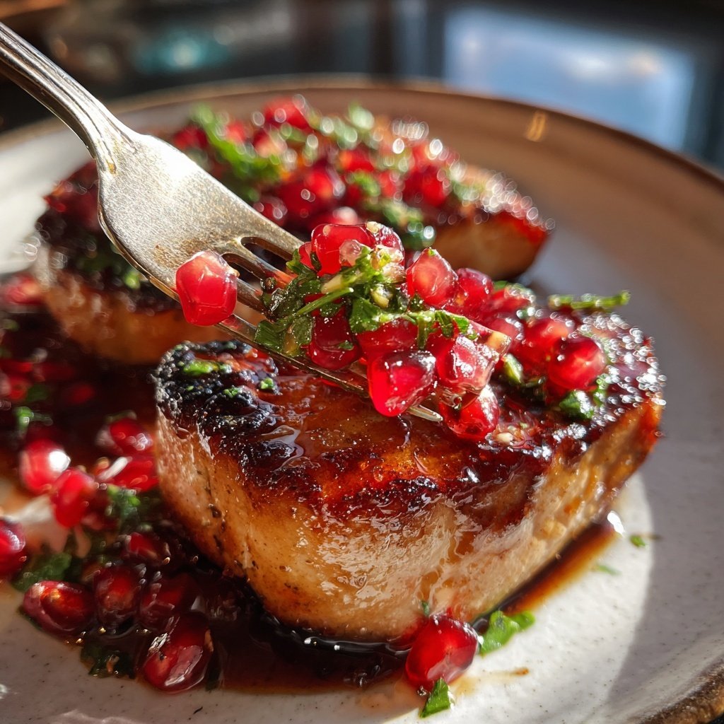 Lachsfilet mit Granatapfelglasur