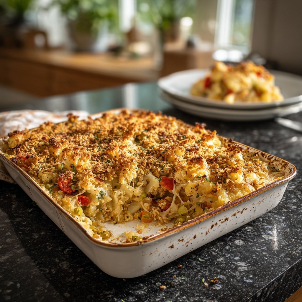 Blumenkohl Auflauf Mit Haferflocken